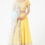 Yellow Sequins Embellished Lehenga Set