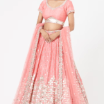 Blush Pink Embroidered Lehenga Set
