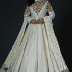White Hand Embroidered Anarkali Set