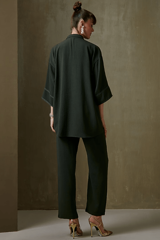 Olive Embellished Co-Ord Set - Image 2