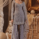 Lavender Georgette Sharara Set