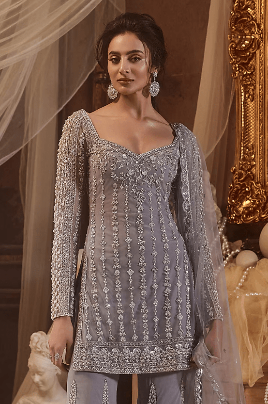 Lavender Georgette Sharara Set - Image 4