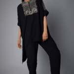 Black Embellished Kaftan Set