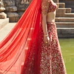 Ruby Red Arch Lehenga