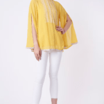 Butter Yellow Hand Embroidered Top