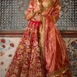 Red Lotus Lehenga