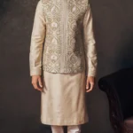 Olive Baroque Bandi Kurta Set