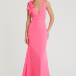 Candy Pink Crepe Gown