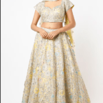 Ochre Yellow Embroidered Lehenga Set
