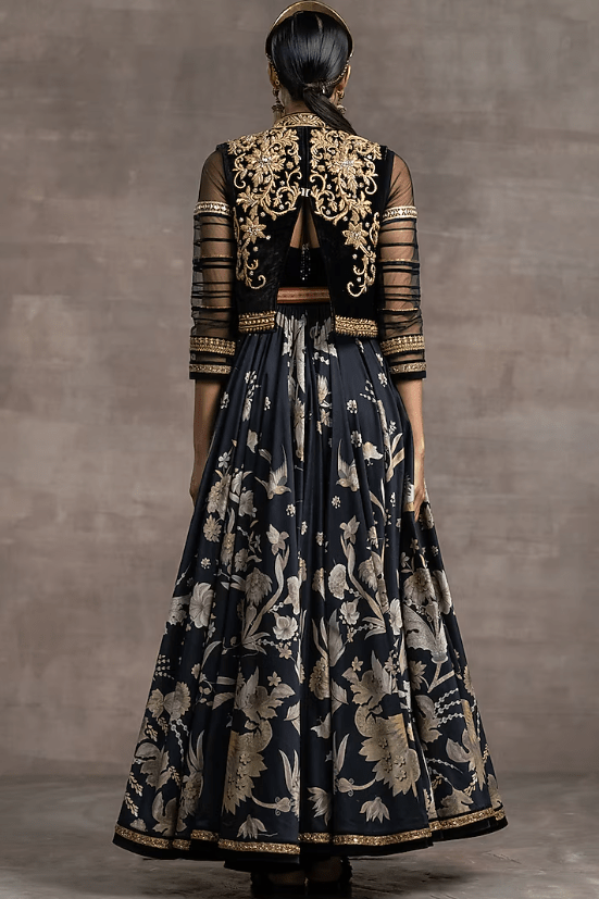 Black Embroidered Gilet - Image 2