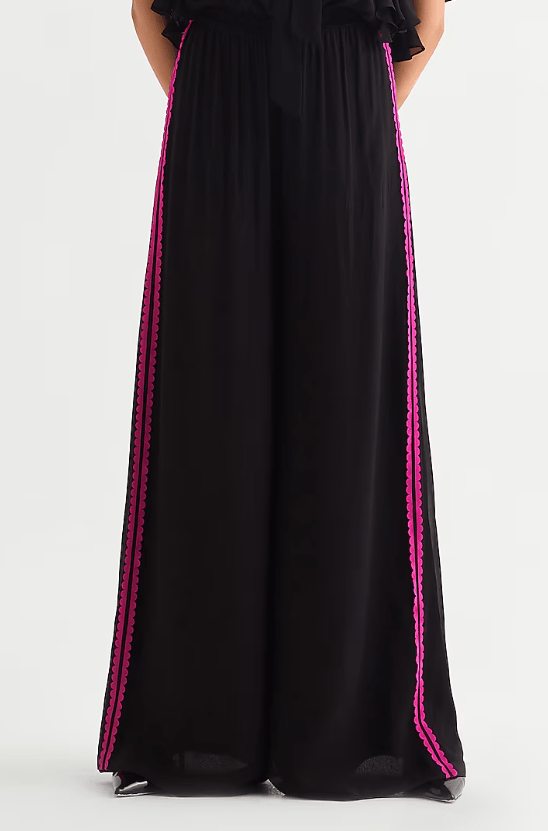 Black Georgette Frilled Boxy Jumpsuit - Image 4