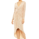 Rose Gold Polyester Dress