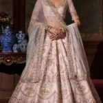 Pearl Pink Raw Silk Lehenga