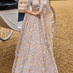 Nude Net Sequins & Crystal Embroidered Lehenga Set