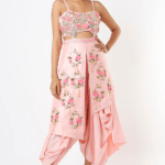 Blush Pink Embellished Dhoti Jumpsuit