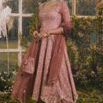 Onion Pink Georgette Aari & Sequins Embroidered Anarkali Set
