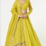 Yellow Georgette Lehenga Set