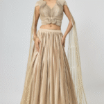 Sand Jersey Lehenga Set