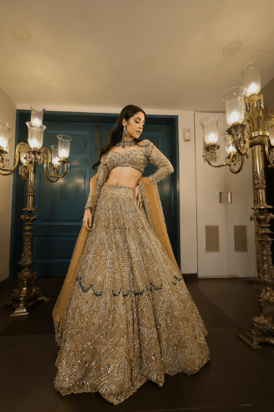 Bella Gold Lehenga