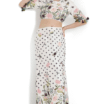Ivory Dupion Silk Embroidered Skirt Set