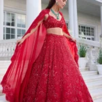 AUDREY RED LEHENGA