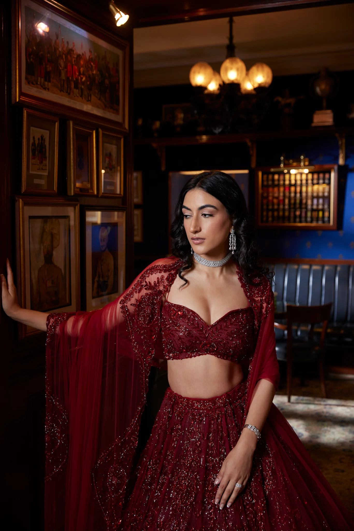 VALENTINE RED LEHENGA
