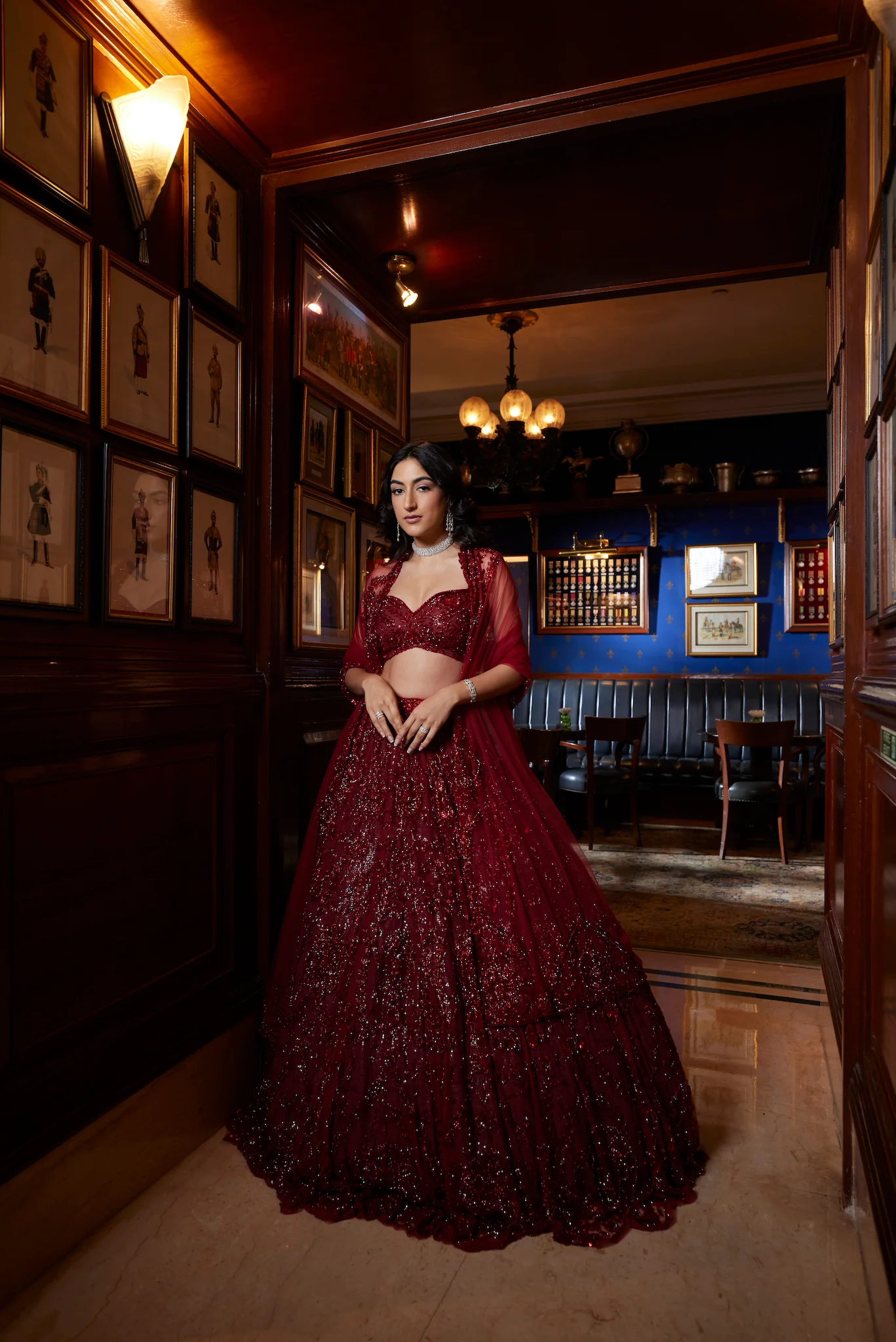 VALENTINE RED LEHENGA - Image 2
