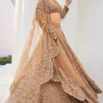 ZOYA BROWN GOLD LEHENGA