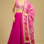 Pink Silk Lehenga Set