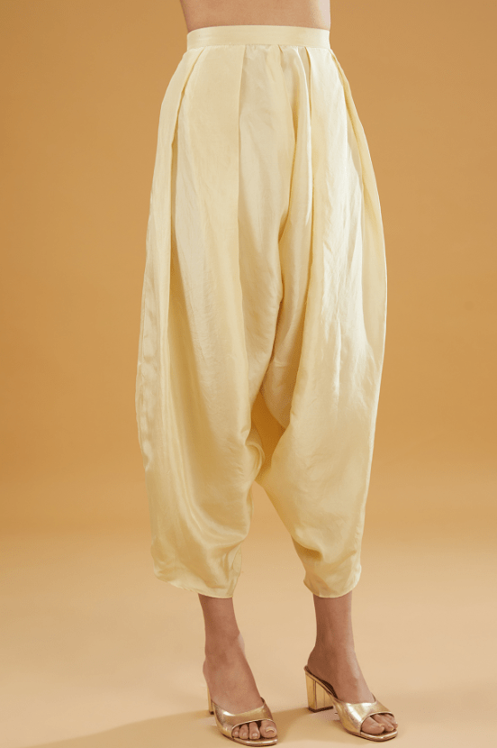 Multi-Colored Organza Mirror Work Kurta Set - Image 3