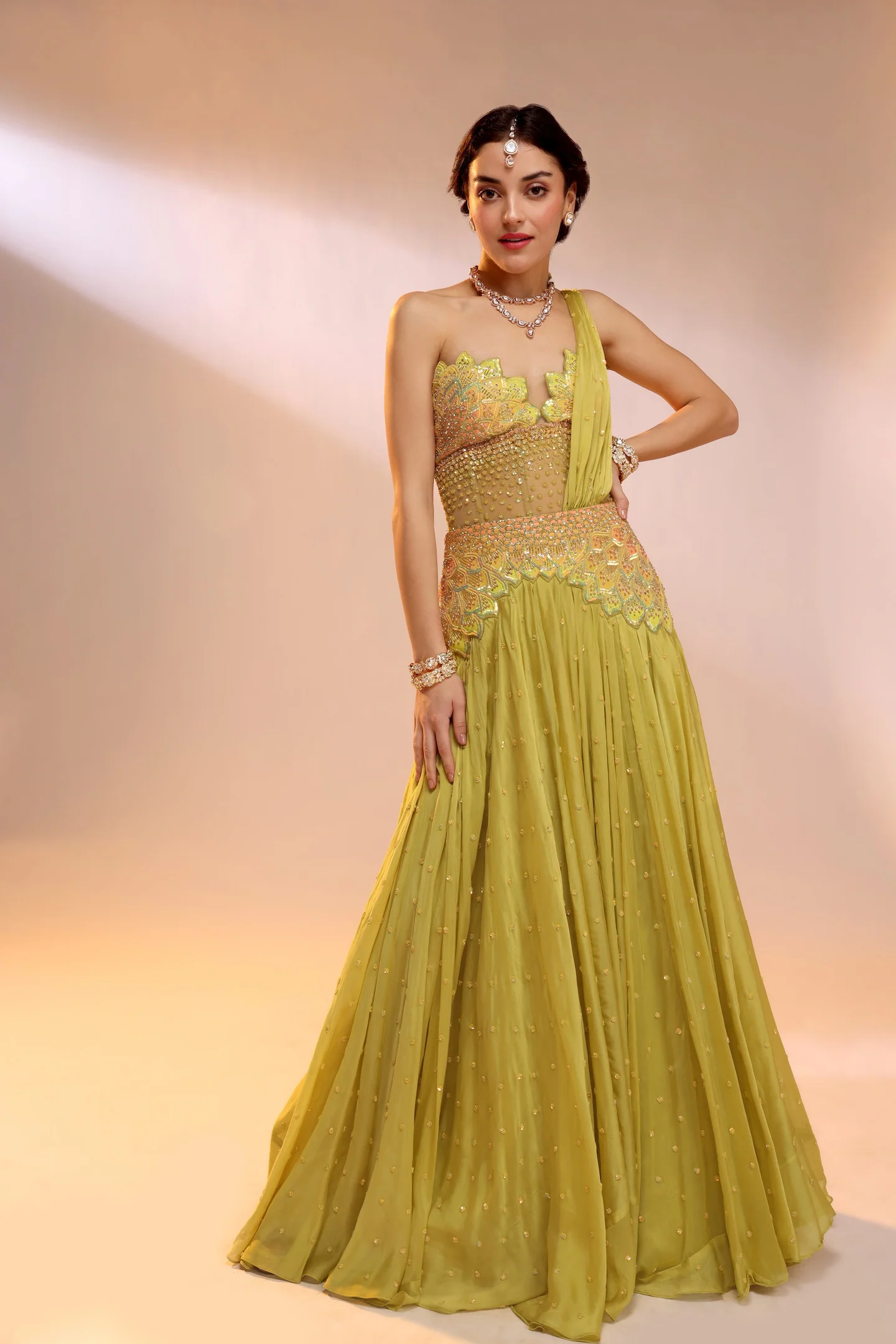 Mohhar Pankhadi Lehenga