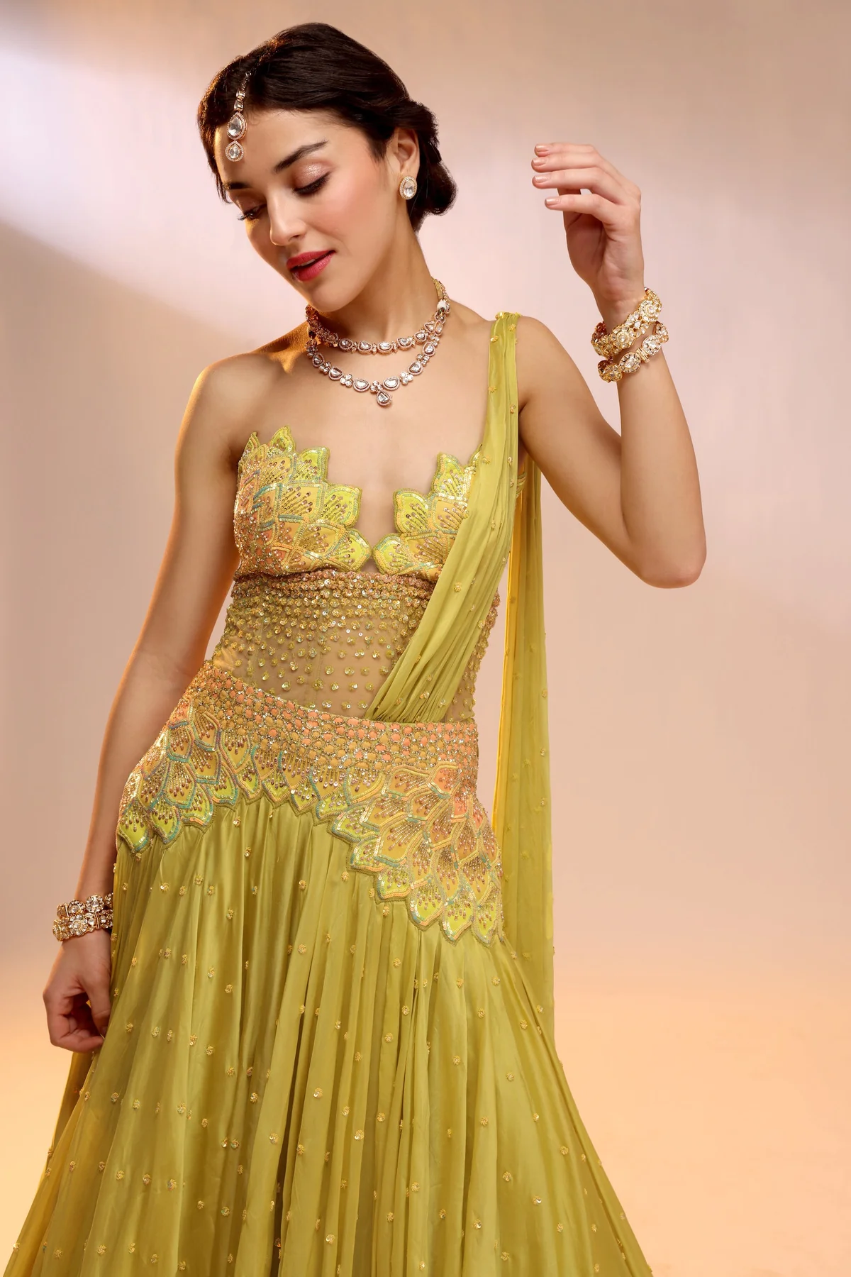 Mohhar Pankhadi Lehenga - Image 2