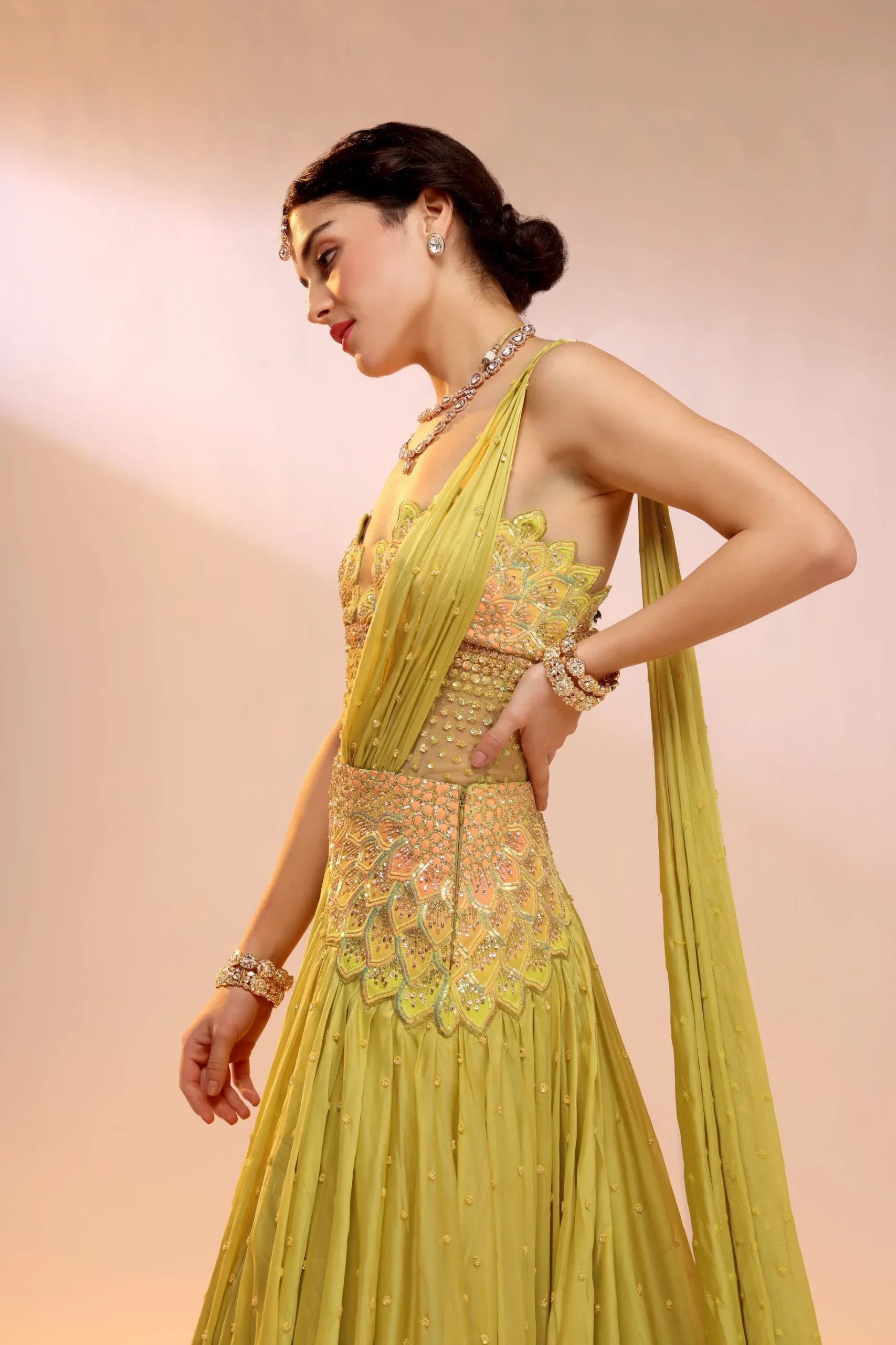Mohhar Pankhadi Lehenga - Image 3