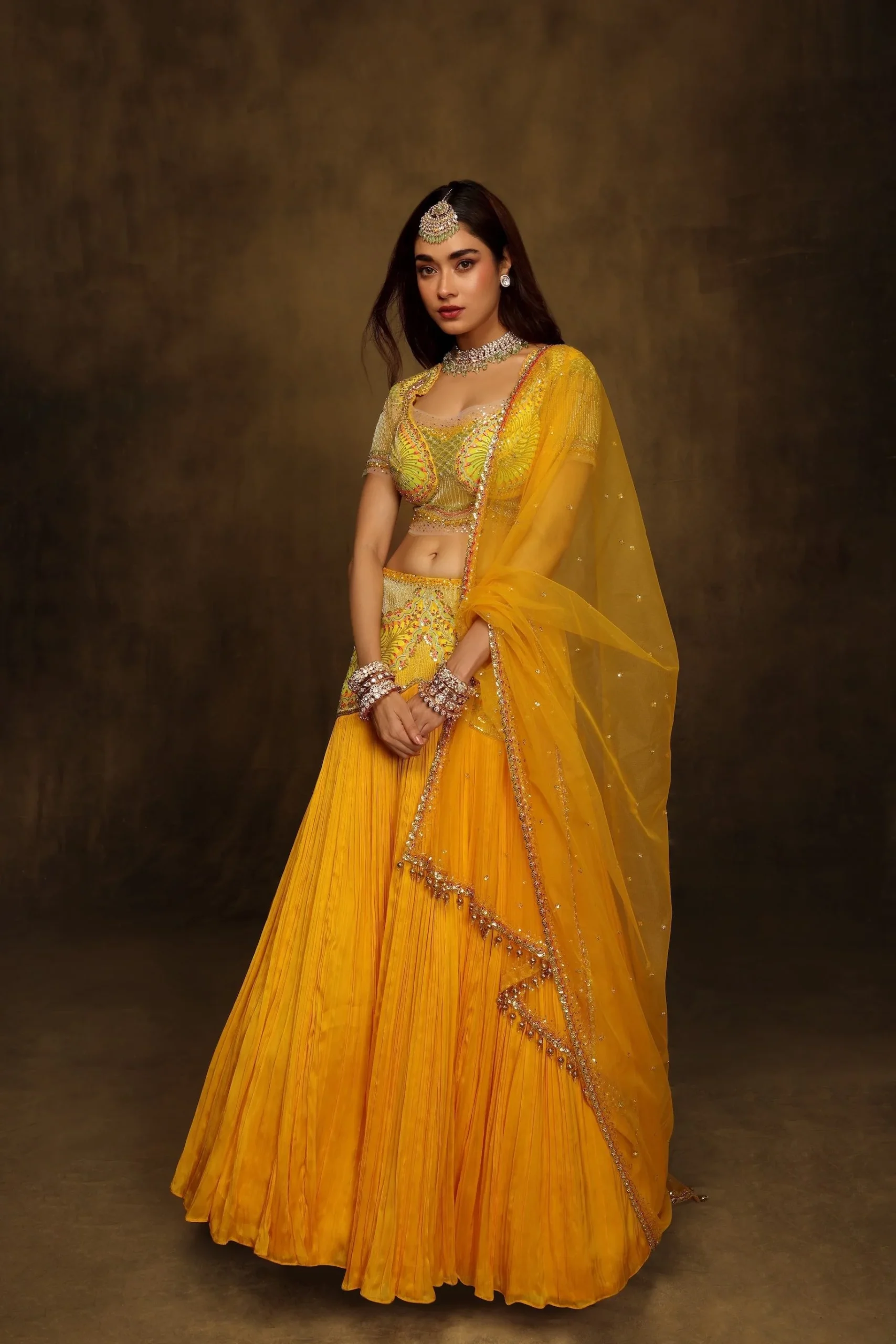 Bindi keri Lehenga Set