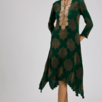 Emerald Pleated Polyester Viscose Kurta