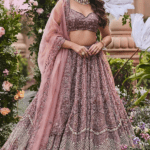 Dusty Pink Embroidered Lehenga Set