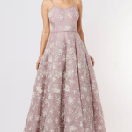 Lilac Embroidered Gown