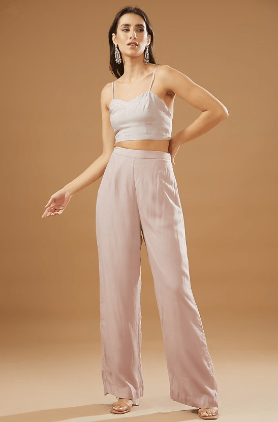 Mauve Georgette Co-Ord Set - Image 3