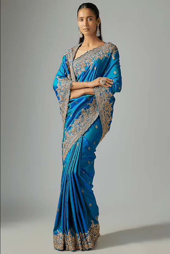 Blue Silk Saree