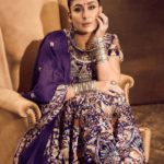 Purple Silk Hand-Embellished Lehenga Set