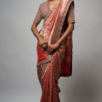 Red Banarasi Saree Set