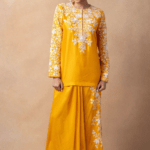 Yellow floral embellished co-ord set