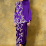 Purple floral embellished co-ord set