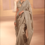Gold Kora Dupion Gota Embroidered Saree Se
