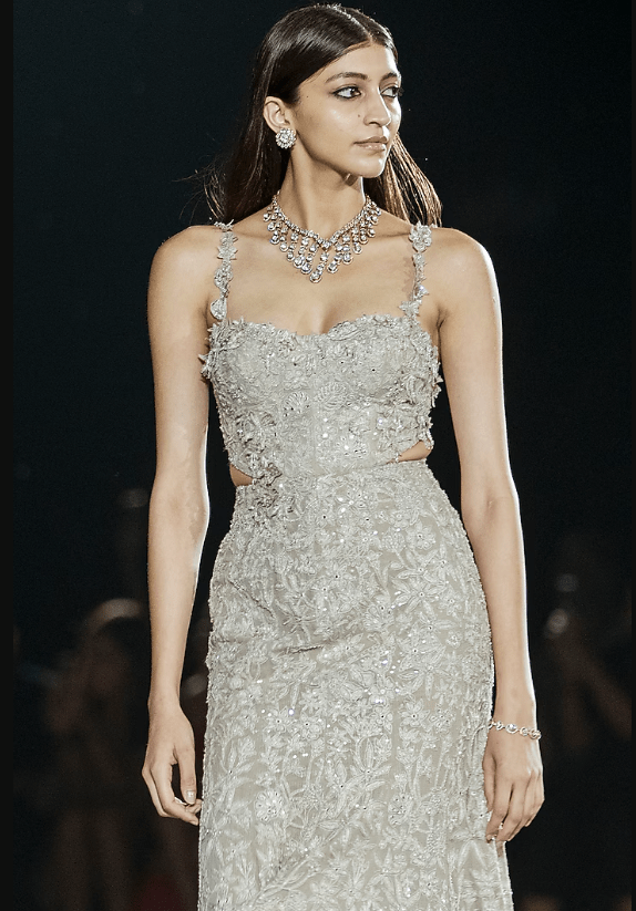 Champagne Tulle Gown - Image 2