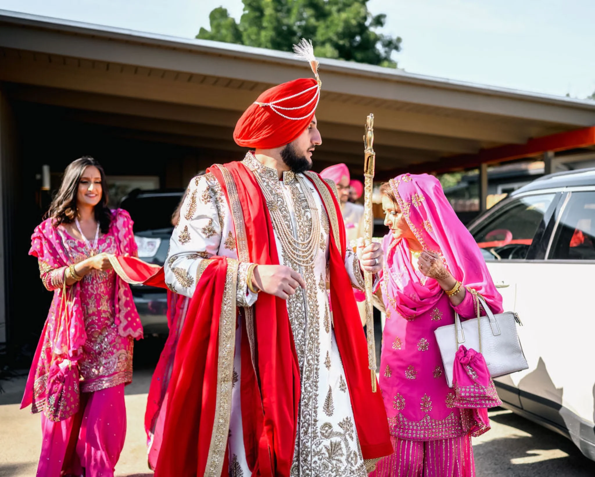 Ivy - Off-White Sherwani & Churidar with Dabka & Dori embroidery