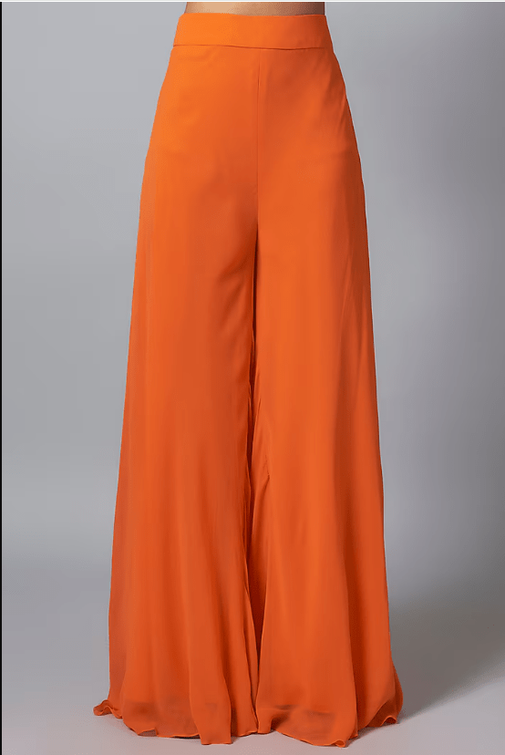 Tangerine Orange Georgette Sharara Set - Image 4