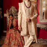 Pink Raw Silk Sherwani Set
