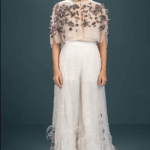 Off-White Silk & Viscose Gharara Set
