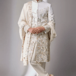 Ivory Silk Sherwani Set